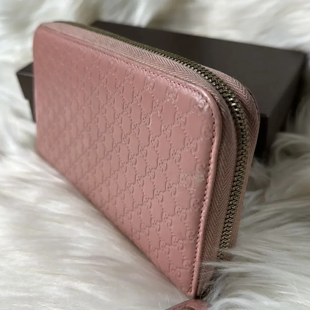 💯 Authentic Guccissima Zipped Long Wallet 🍀